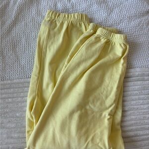 Daily Drills - Lemonade Yellow Joggers - Monochrome Patch